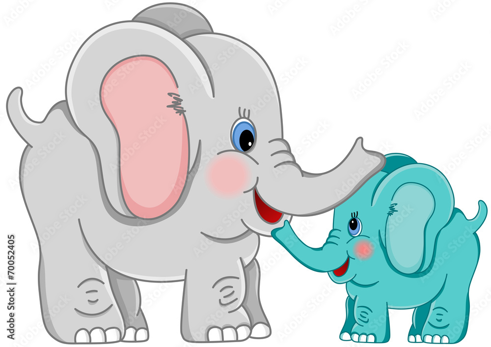 Mother and baby elephant Mother and baby elephant