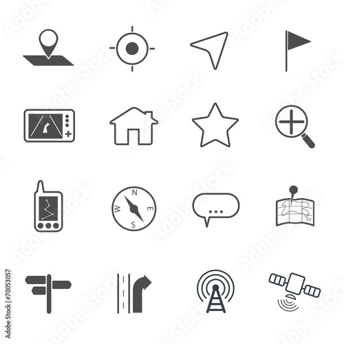 map icon setvector