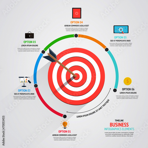 Business target marketing concept