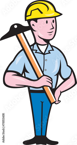 Engineer Architect T-Square Cartoon