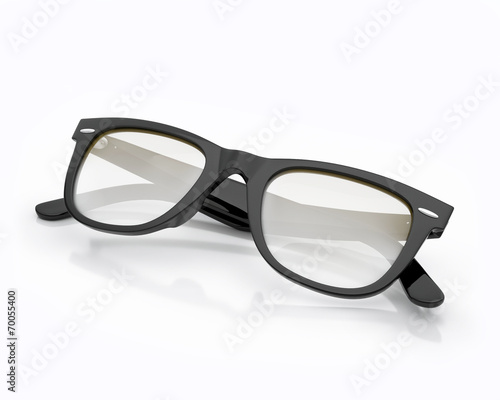 closed black hipster sun glasses