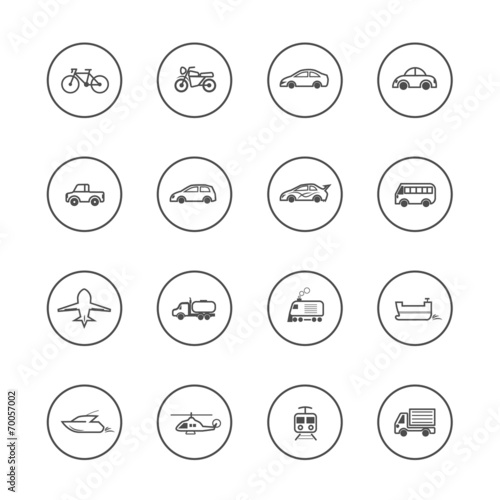 Transport Icons Vector