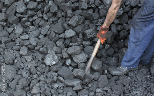 Miner working