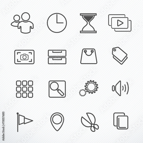 Web Icon Set, Vector illust...
