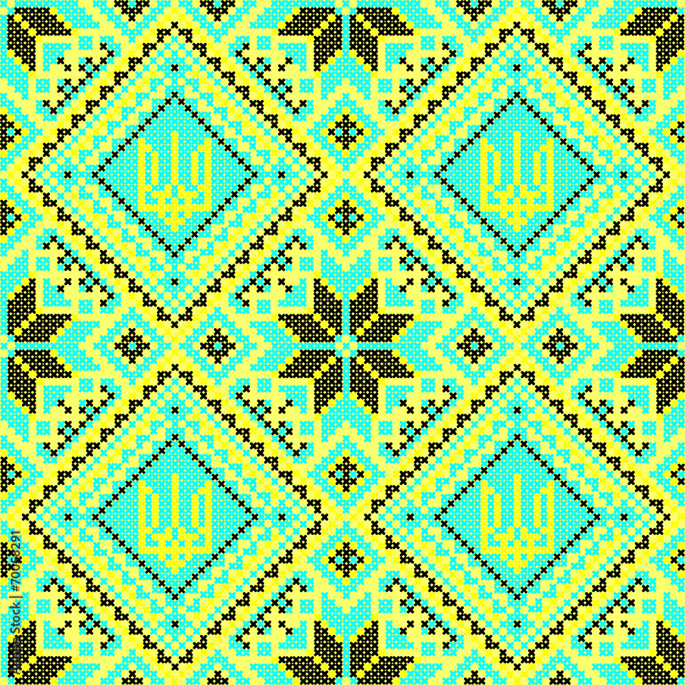 Embroidery. Ukrainian national ornament Embroidery. Ukrainian national ornament