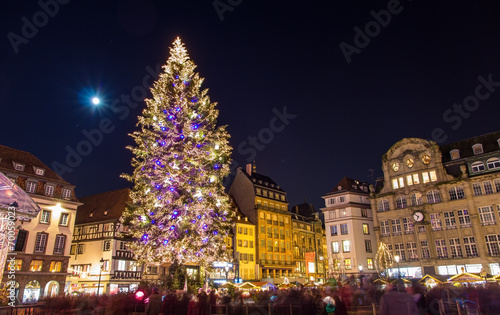 Christmas tree at Place Kleber in Strasbourg