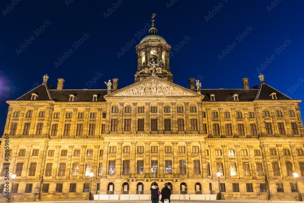 Royal Palace in Amsterdam, Netherlands