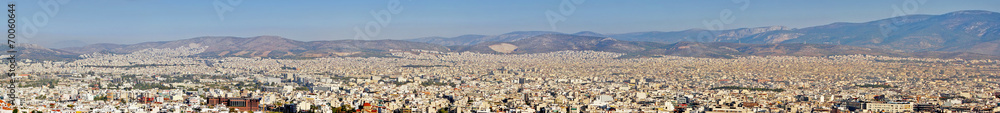 City panorama of Athens in Greece