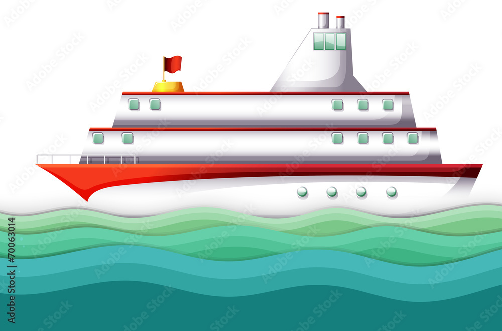 A big ship in the ocean A big ship in the ocean