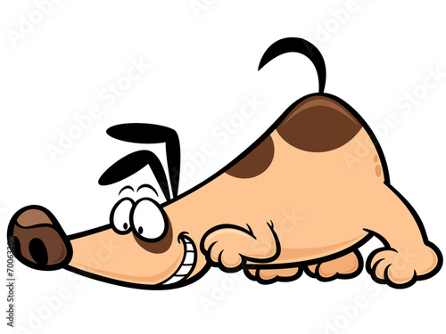 Vector illustration of Cartoon Dog