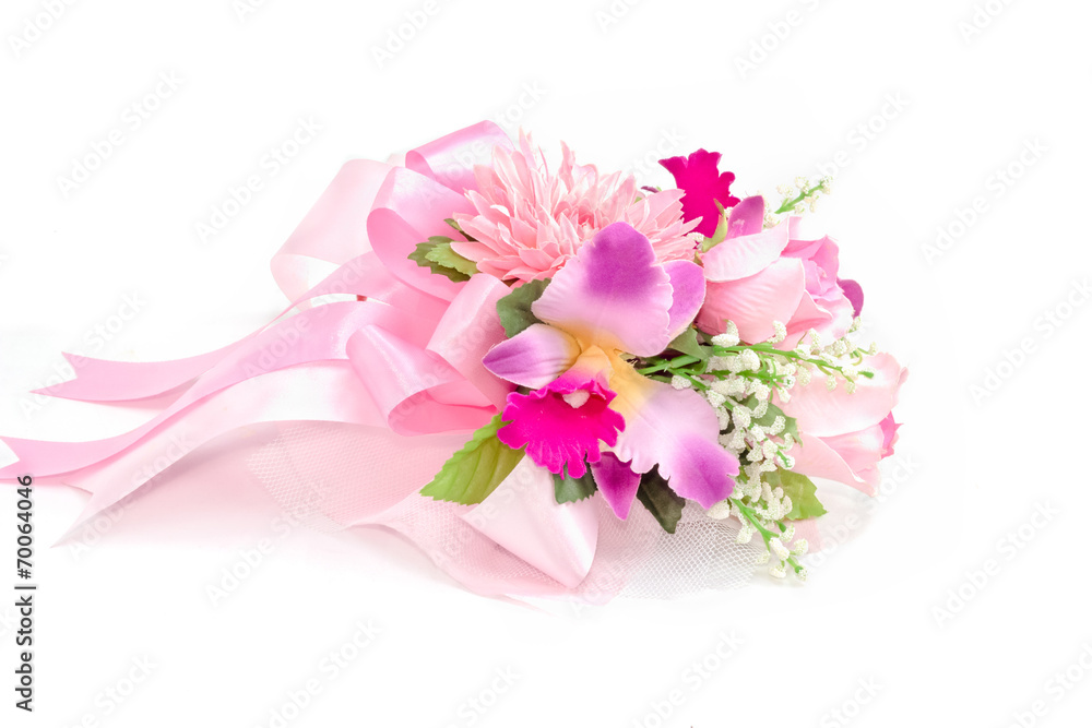 Colorful Bouquet on white background