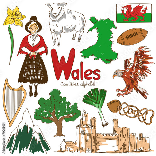 Collection of Wales icons
