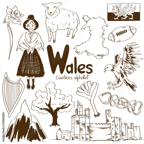 Collection of Wales icons