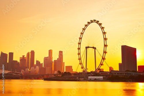Sunset in Singapore