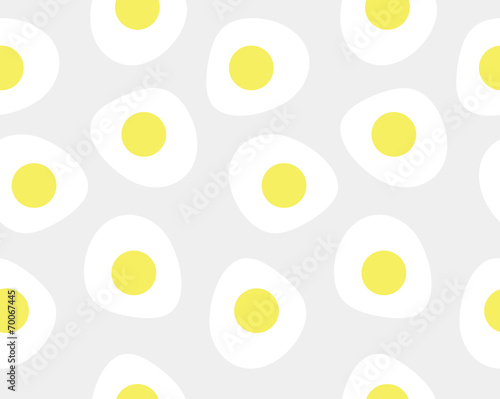 Seamless pattern of sunny-side up