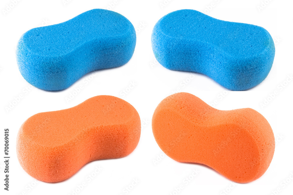 Fototapeta premium sponge on white background