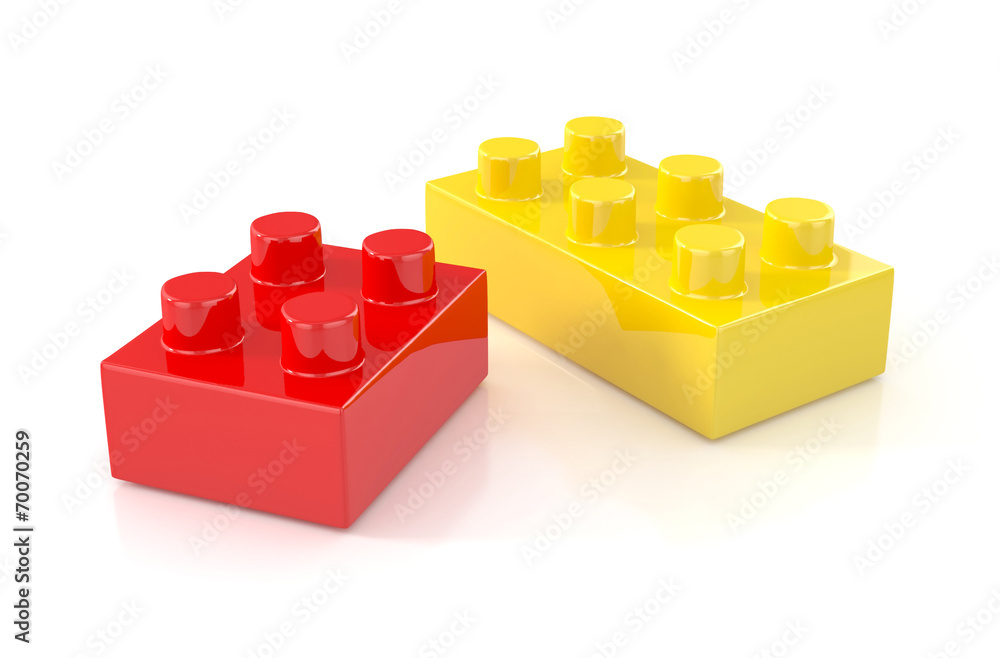Fototapeta premium colorful building blocks isolated