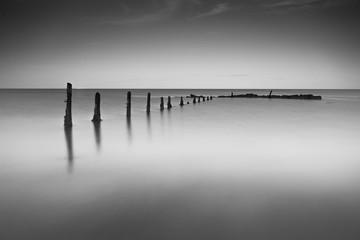Aluminium schilderij Zwart wit Pilmore Dusk  © dajh51