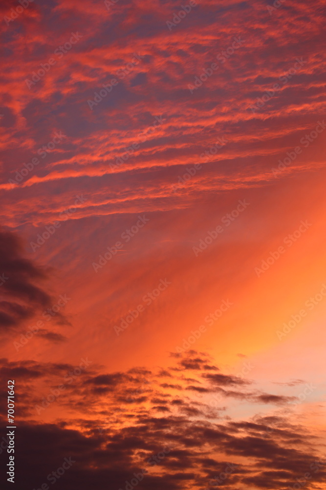 Red cloudy sunset Red cloudy sunset