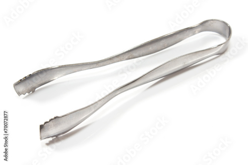 Photography Ice tongs isolated on white
