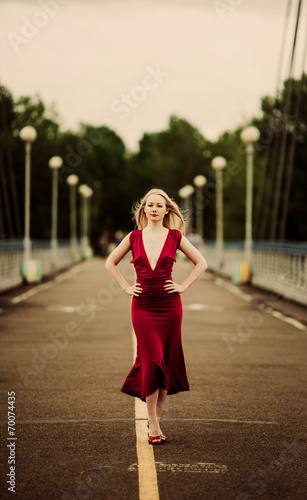 woman on the bridge