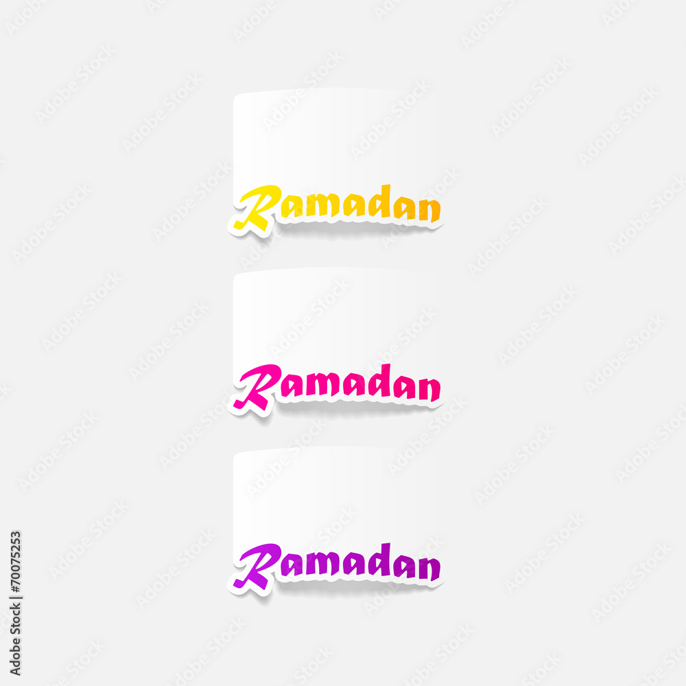 realistic design element: Ramadan