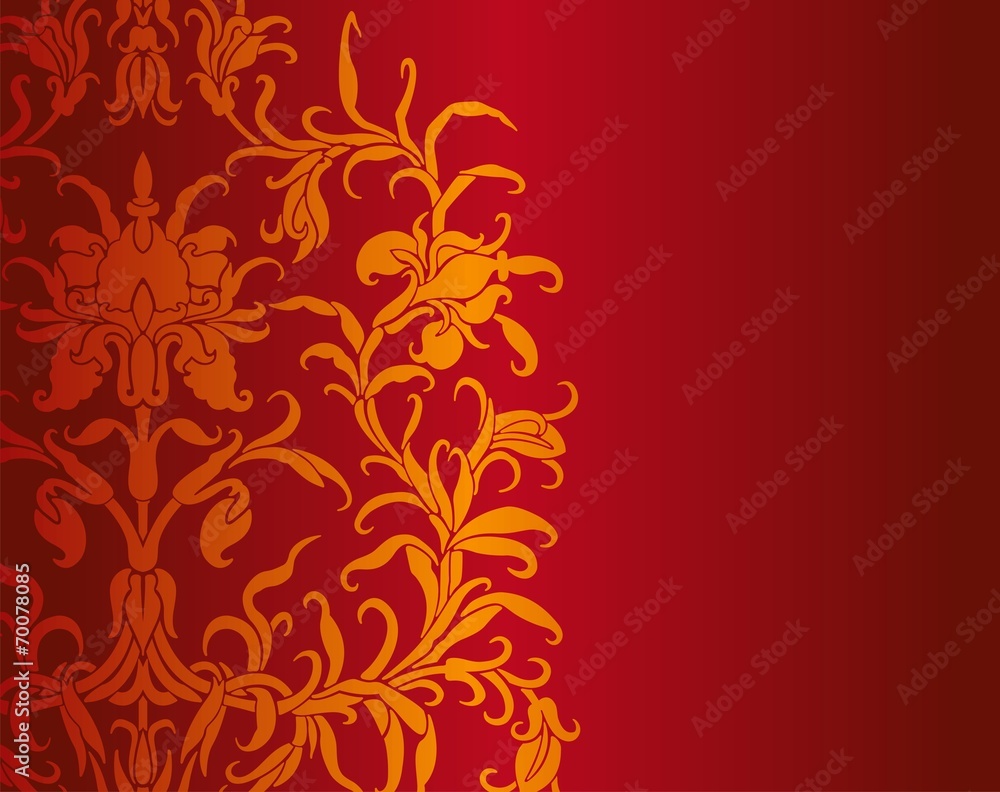 wedding card design, paisley floral pattern , India wedding card design, paisley floral pattern , India