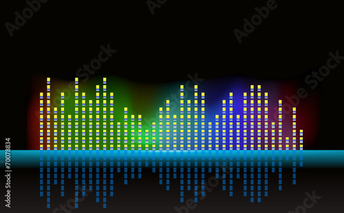 equalizer background vector