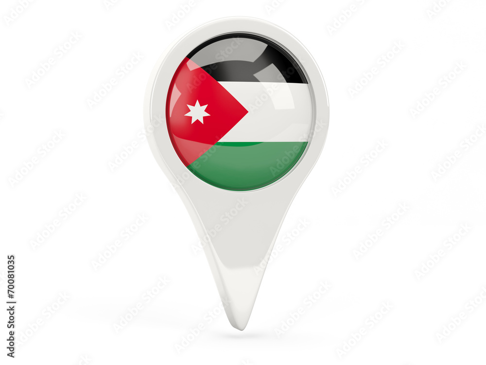 Round flag icon of jordan Round flag icon of jordan