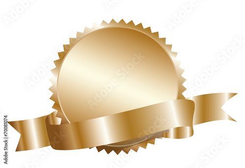 Blank  gold label