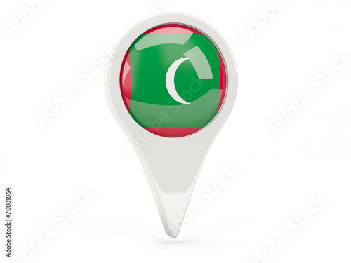 Free Download Round flag icon of maldives - GFXLoad