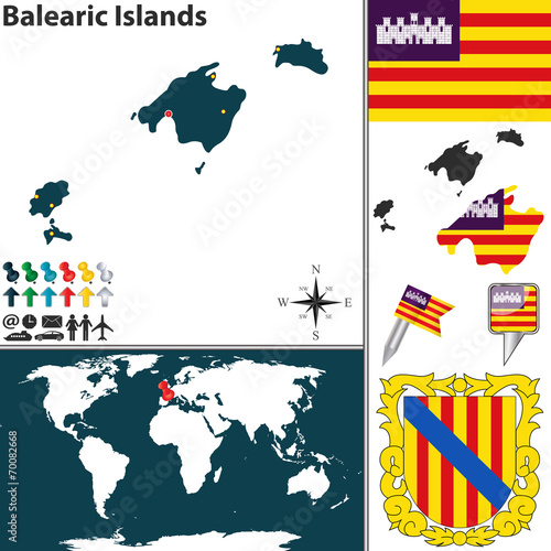 Map of Balearic Islands