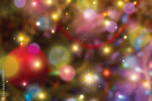 Blurred christmas lights background