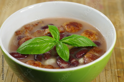 appetizing bean soup