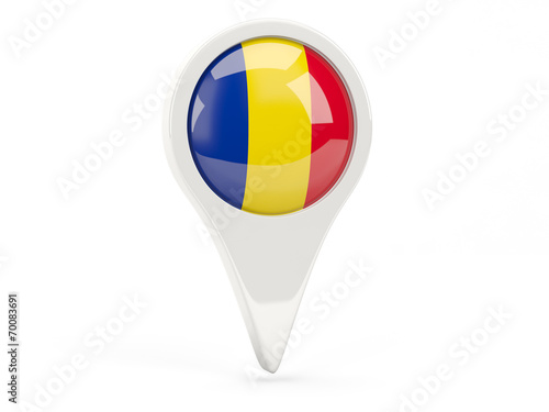 Free Download Round flag icon of romania - GFXLoad