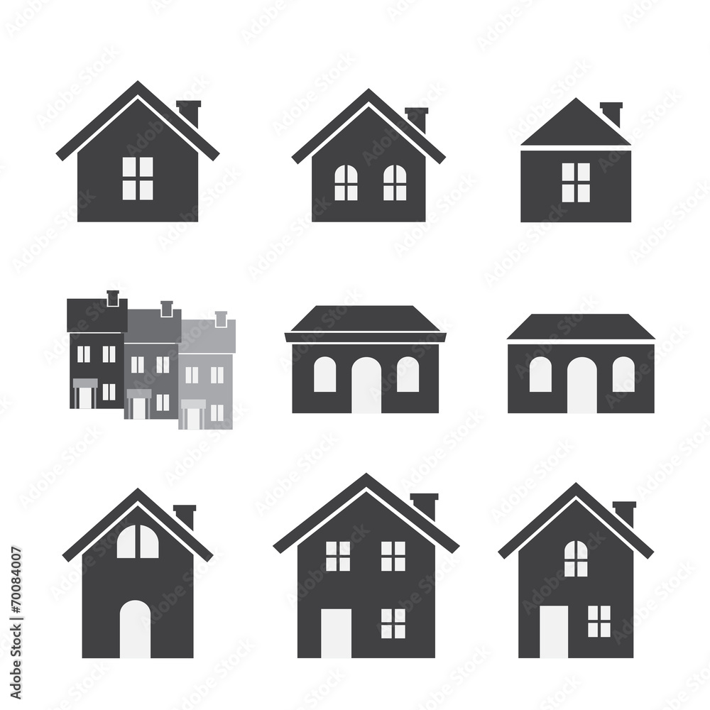 house icon set house icon set
