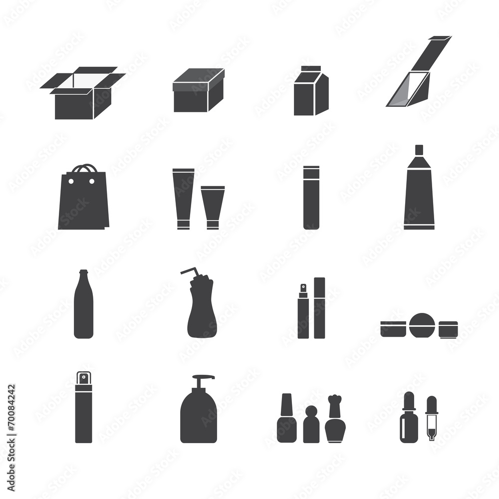 Packaging icons Packaging icons