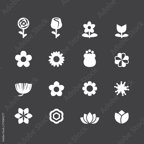 Fototapeta Naklejka Na Ścianę i Meble -  flower vector set