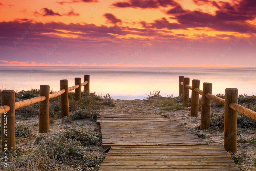 Fototapeta premium Sunset beach