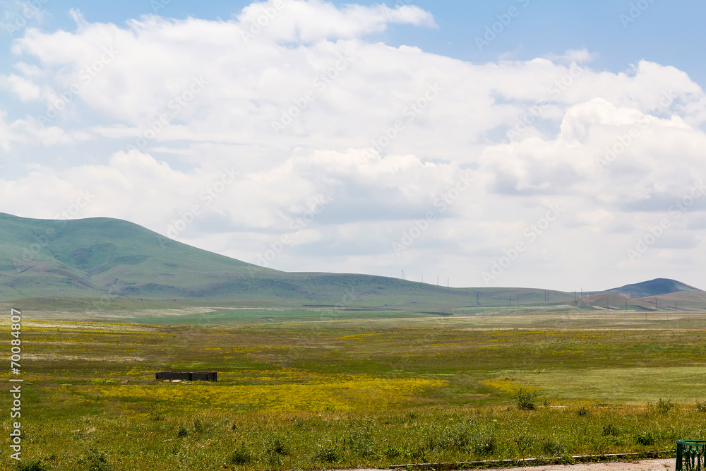 Beautiful mountain landscape on a summer day Beautiful mountain landscape on a summer day