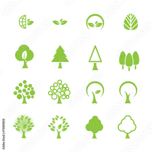 tree icon set