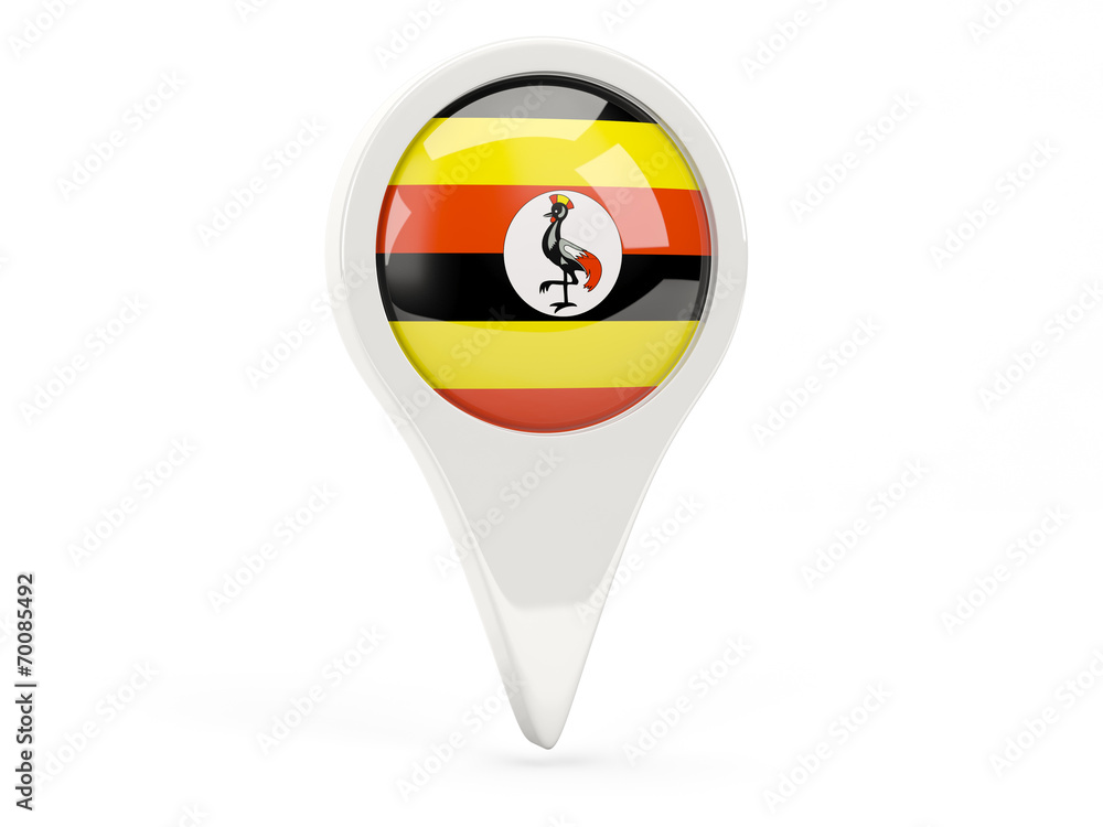 Round flag icon of uganda Round flag icon of uganda