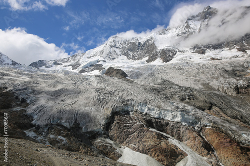 Fee Gletscher in Saas-Fee. Schweiz photo