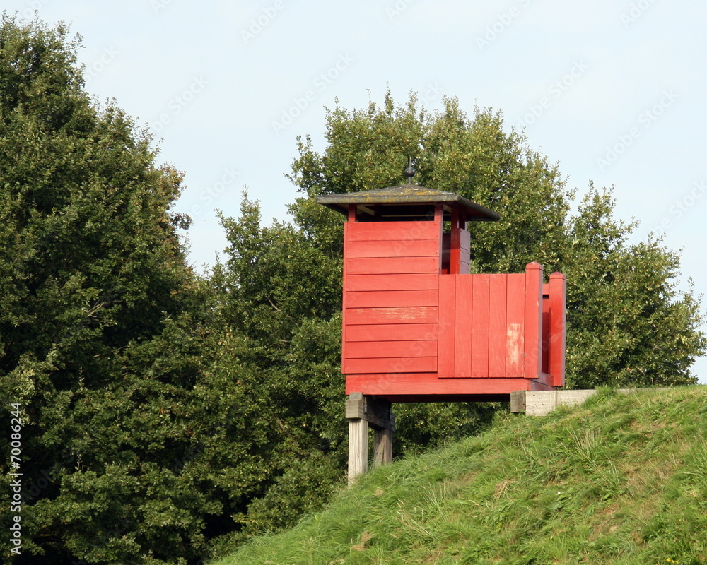 Wooden guard house in the fortress Bourtange Wooden guard house in the fortress Bourtange