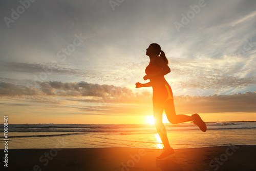 Running sport woman