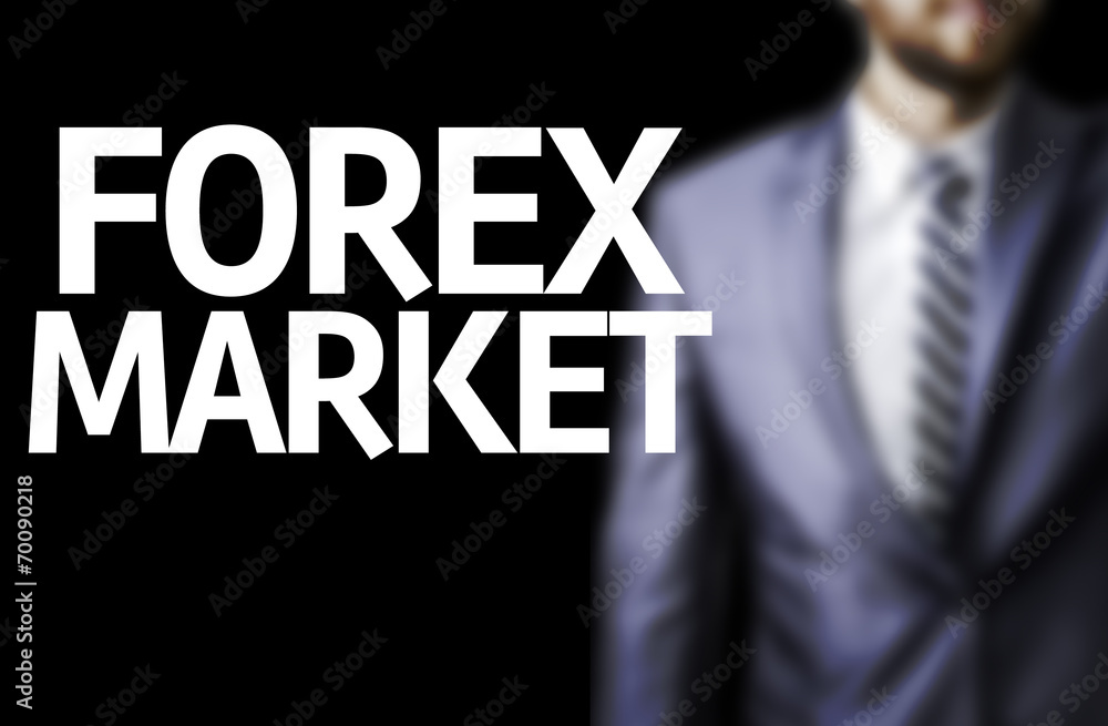 Forex Market written on a board Forex Market written on a board