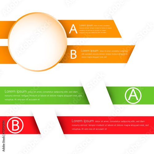 Modern business color infog...
