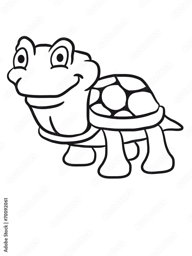 Lustige kleine comic Schildkröte Lustige kleine comic Schildkröte