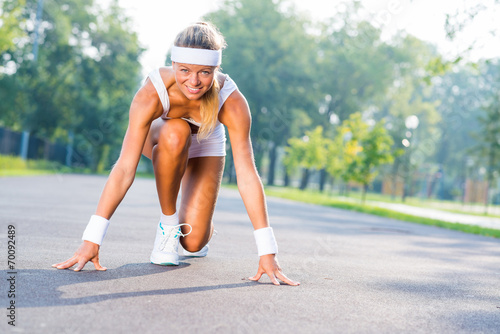 Athlete at start