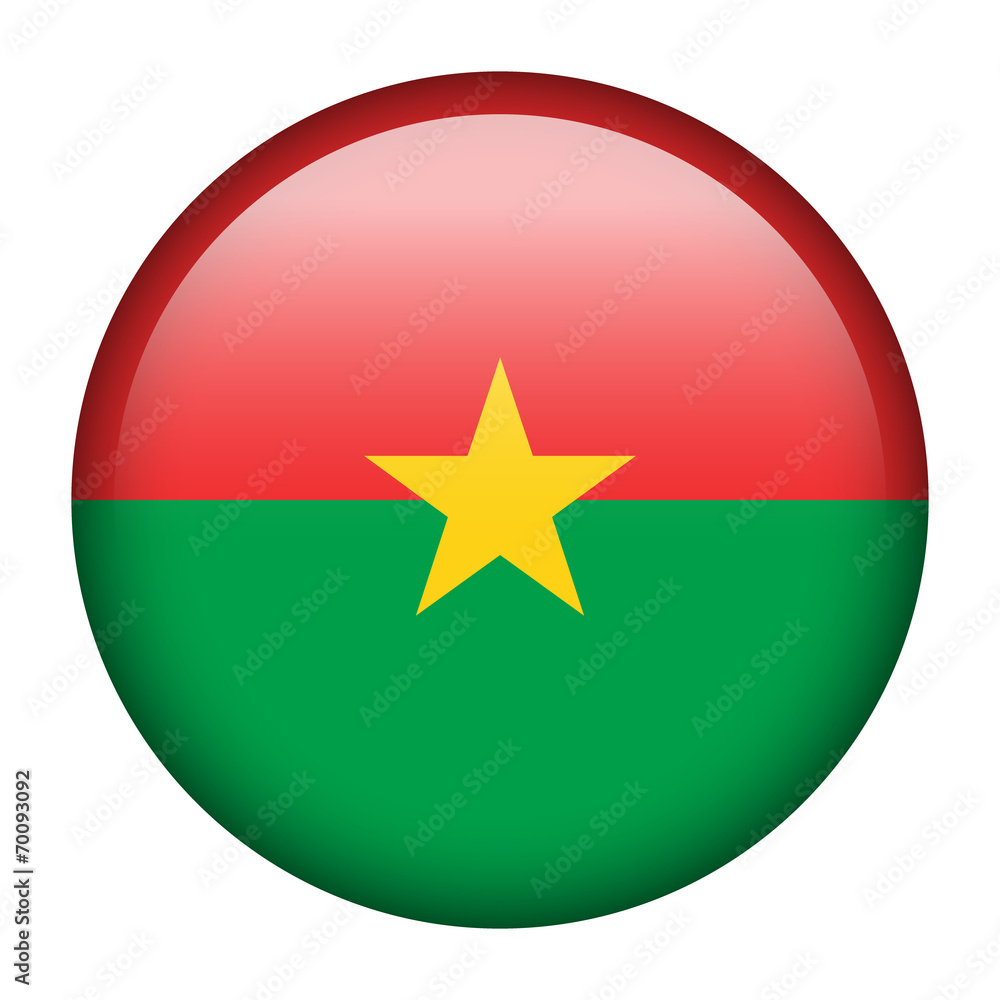 Burkino Faso flag button